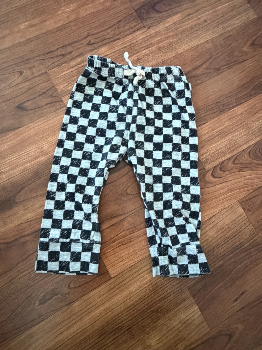 GAP Black and White Checkered Kids Leggings